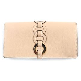 Chloé Cartera larga de cuero Chloe Darryl Beige Otro