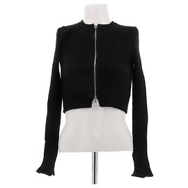 Cardigan Paco Rabanne noir en coton zippé XS Noir