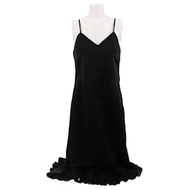 Comme Des Garcons Schwarzes Kleid mit Trägern Schwarz