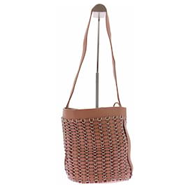 Borsa a mano Paco Rabanne in pelle camel Cammello