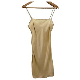 Hermès Camisón de seda Beige Crudo Crema Blanco roto