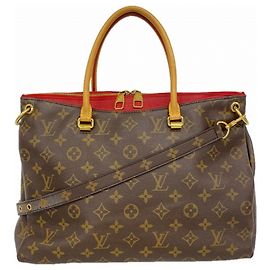 Borsa Pallas Monogram Louis Vuitton Marrone Fuschia