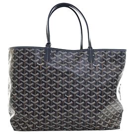 Goyard Blue Goyardine Saint Louis PM Blue Navy blue