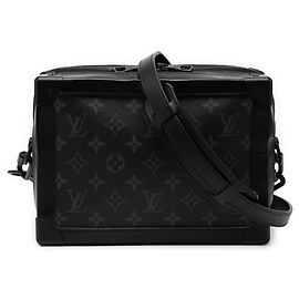 Schwarzer Monogram Eclipse Soft Trunk von Louis Vuitton Schwarz