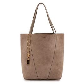 Chloé Brown Medium Suede Spin Tote Brown Taupe