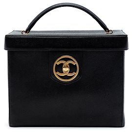 Sac Vanity Turnlock Caviar Noir CC de Chanel Noir