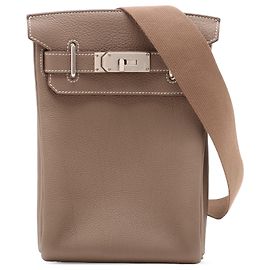 Hermès Brown Togo Kelly Hac A Dos PM Brown Taupe