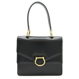 Céline Borsa Gancini Double Flap CELINE Nero