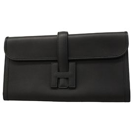 Pochette Jige Elan Swift d'Hermès Noir