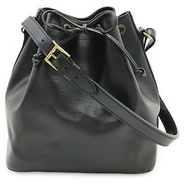Louis Vuitton Epi Petit Noé Shoulder Bag Black