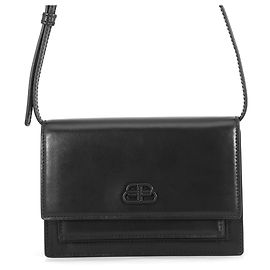 Balenciaga Sharp XS Leder Schultertasche Schwarz