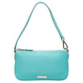 Tiffany & Co. Blue Leather Handbag Pouch Other