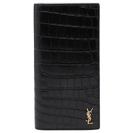 Saint Laurent Tiny Cassandra Continental Wallet Black