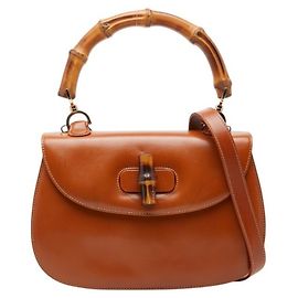 Bolsa Old Bamboo da Gucci Marrom