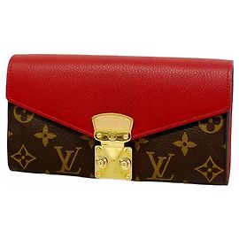 Louis Vuitton Monogram Portefeuille Pallas Long Wallet Fuschia