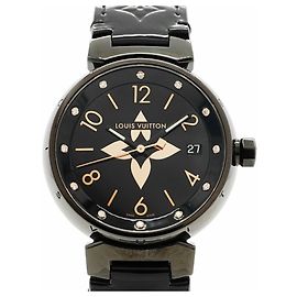 Louis Vuitton Tambour All Black QA048Z Zifferblatt Uhr Andere