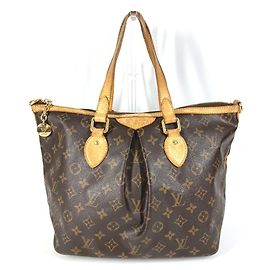 Sac à main Louis Vuitton Monogram Palermo PM Marron