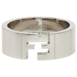 Anello Fendi FF Argento