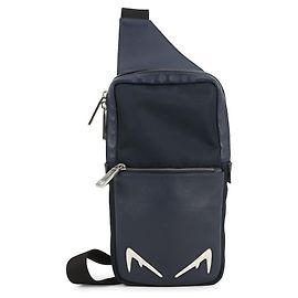 Borsa a tracolla Fendi in nylon blu navy Blu navy