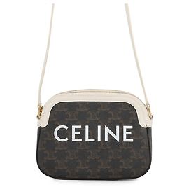 Céline Borsa a spalla Celine marrone e bianca Marrone Bianco