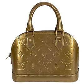 Louis Vuitton Monogram Vernis Alma BB Bag Golden Other