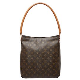Borsa Louis Vuitton Monogram Looping GM Marrone