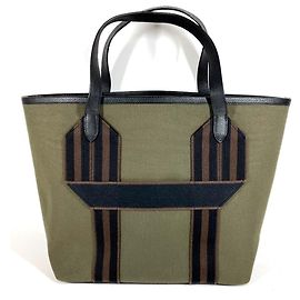 Hermès HERMES Pure Sangle Shoulder Bag Black Khaki