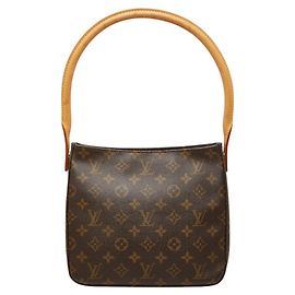 Sac à main Louis Vuitton Monogram Looping MM Marron