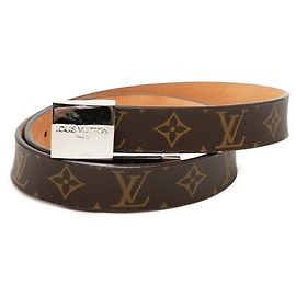 Cintura Quadrata Monogramma Louis Vuitton Marrone
