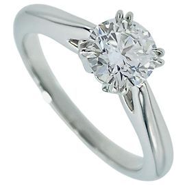 Harry Winston Platinum Solitaire Band Ring Other
