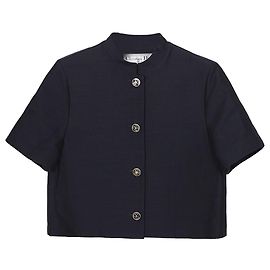 Dior Strickjacke mit Logo-Button Schwarz