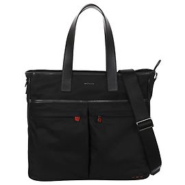 Kiton Nylon Leather Two-way Crossbody Bag Black