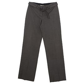 Prada Trousers Belt Pants Size Grey