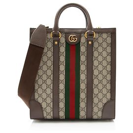 Tote Vertical Ophidia GG Supreme de Gucci Marron Beige