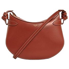 Céline Nodi in pelle di vitello lucida Rosso