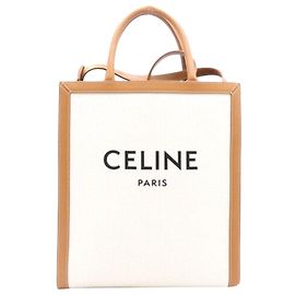 Céline Piccola borsa tote verticale e borsa a spalla Marrone
