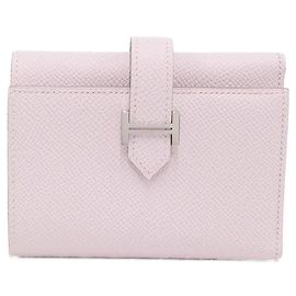 Hermès Hermes Bearn Combine Epsom Wallet Pink Other