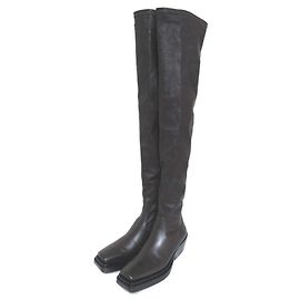 Botas Largas de Nappa Stretch Bottega Veneta Castaño Marrón oscuro