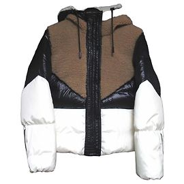 Autre Marque BOSS Plockena Boa Nylon Down Jacket Brown Black White