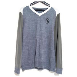 Autre Marque CIDAM Nylon Strickpullover von Russeluno Braun Weiß Khaki