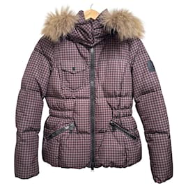 Coach Check Down Jacket Brown Other