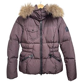 Giacca Coach Check Marrone Altro