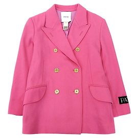 Autre Marque Blazer duplo abotoado icônico Patou Rosa