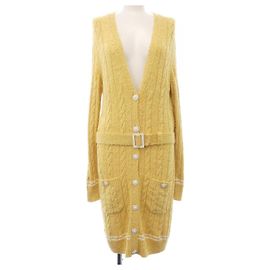 Chanel Long Cardigan Yellow