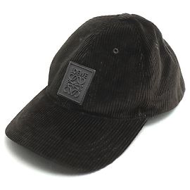 Boné de corduroy Loewe Anagram Marrom Castanho escuro