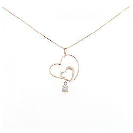 Autre Marque Collier en diamant Au750 Rose
