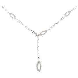 Autre Marque Au750 Diamantkette Silber