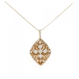 Autre Marque Collier en diamant Au750 Rose