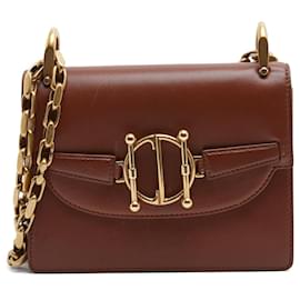 Christian Dior 2018 Sac DiorDirection Tan Leather Golden Chain Shoulder Bag Camel