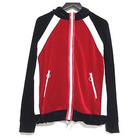 Velours-Trainingsjacke von Dolce & Gabbana Weiß Rot Mehrfarben Marineblau